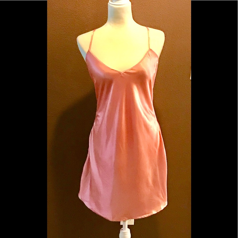 Pink Satin Sexy neglige, never worn!